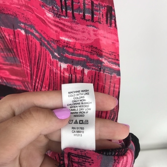 Maurices Hot Pink Black and Gray Sheer Tank Top - Picture 6 of 7